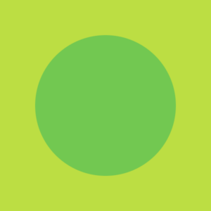 Green circle centered on a lime background