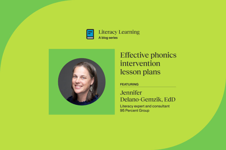 Literacy Learning blog series banner for Phonics Intervention Lesson Plans