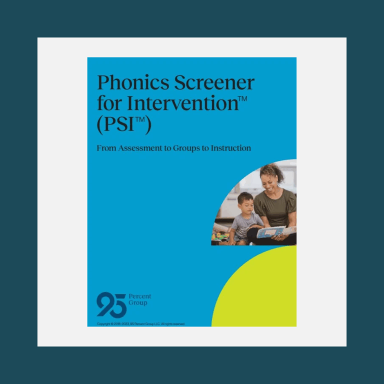 95 Phonics Screener for Intervention™ (95 PSI™) product image